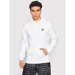 adidas Mikina adicolor Essentials Trefoil H34649 Biela Regular Fit vyobraziť