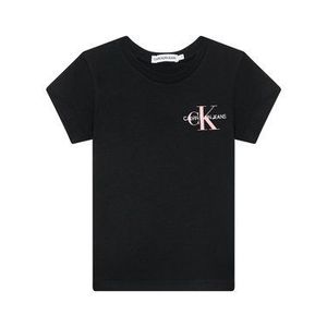 Calvin Klein Jeans Tričko Chest Monogram IG0IG00573 Čierna Regular Fit vyobraziť