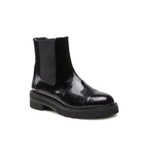 Stuart Weitzman Členková obuv s elastickým prvkom Frankie Lift Bootie S5615 Čierna vyobraziť