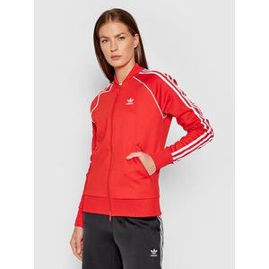 adidas Mikina Primeblue Sst Track H18189 Červená Regular Fit vyobraziť