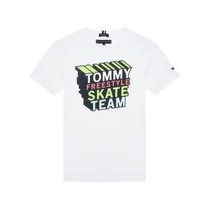 Tommy Hilfiger Tričko Cool Logo Tee KB0KB06520 M Biela Regular Fit vyobraziť