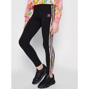 adidas Legíny HER Studio London Floral GN4219 Čierna Slim Fit vyobraziť