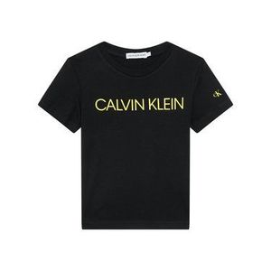 Calvin Klein Jeans Tričko Institutional IB0IB00347 Čierna Regular Fit vyobraziť