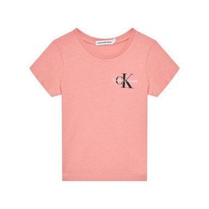 Calvin Klein Jeans Tričko Chest Monogram IG0IG00573 Ružová Regular Fit vyobraziť