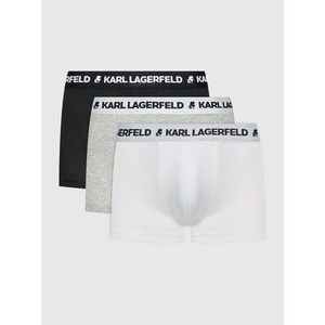 KARL LAGERFELD Súprava 3 párov boxeriek Logo 211M2102 Farebná vyobraziť