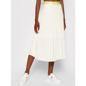 Calvin Klein Plisovaná sukňa Sunray Pleat Two Tone K20K203072 Béžová Regular Fit vyobraziť