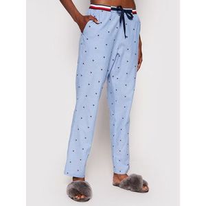 Tommy Hilfiger Pyžamové nohavice Woven Embro UW0UW02840 Modrá vyobraziť