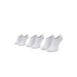 Calvin Klein Súprava 3 párov krátkych ponožiek unisex 100003033 r.OS Biela vyobraziť