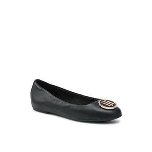 Tommy Hilfiger Baleríny Th Essentials Flat Ballerina FW0FW05782 Čierna vyobraziť