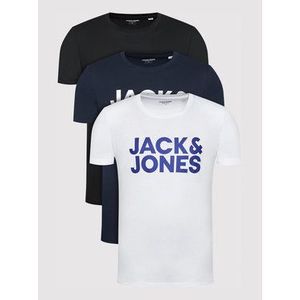 Jack&Jones Súprava 3 tričiek Corp Logo 12191762 Farebná Regular Fit vyobraziť