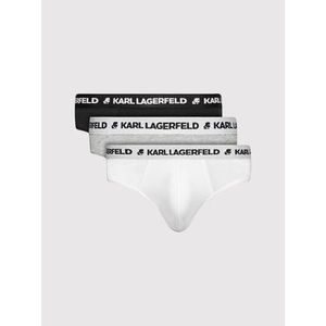 KARL LAGERFELD Súprava 3 párov slipov Logo 211M2103 Farebná vyobraziť