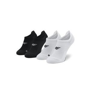 4F Súprava 2 párov kotníkových ponožiek dámskych H4L21-SOD004 Biela vyobraziť