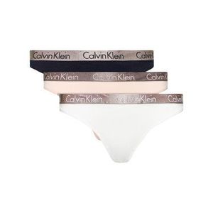 Calvin Klein Underwear Súprava 3 kusov stringových nohavičiek 000QD3560E Farebná vyobraziť