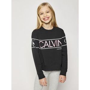 Calvin Klein Jeans Mikina Logo IG0IG00582 Čierna Regular Fit vyobraziť