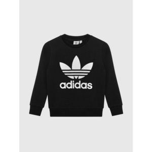 adidas Mikina Trefoil ED7797 Čierna Regular Fit vyobraziť