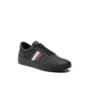 Tommy Hilfiger Sneakersy Core Corporate Stripes FM0FM03623 Čierna vyobraziť