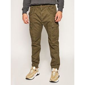 Alpha Industries Jogger nohavice Airman 188201 Zelená Tapered Fit vyobraziť