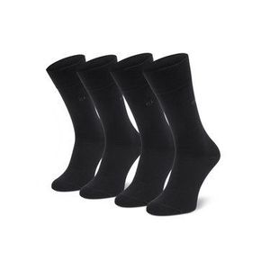 Calvin Klein Súprava 2 párov vysokých pánskych ponožiek 100001876 Čierna vyobraziť