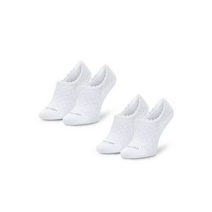Calvin Klein Súprava 2 párov krátkych ponožiek dámskych 100001799 Biela vyobraziť