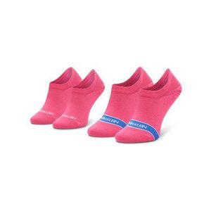 Calvin Klein Súprava 2 párov krátkych ponožiek dámskych 100001898 Ružová vyobraziť