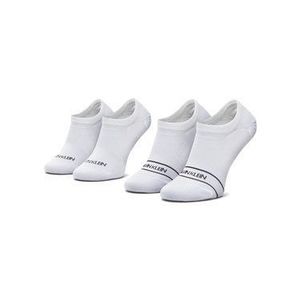 Calvin Klein Súprava 2 párov krátkych ponožiek dámskych 100001898 Biela vyobraziť