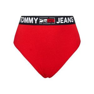 Tommy Jeans Klasické nohavičky s vysokým pásom Curve UW0UW03046 Červená vyobraziť