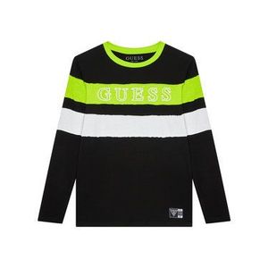 Guess Blúzka L1YI23 K8HM0 Čierna Regular Fit vyobraziť