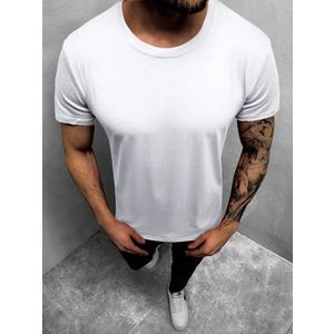 Jednoduché biele pánske tričko JS/712005Z vyobraziť