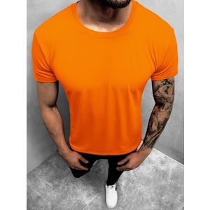 Jednoduché svetlo-pomarančové tričko JS/712005/69Z vyobraziť