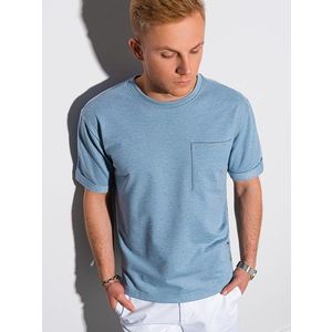 Trendové modré tričko S1371 vyobraziť