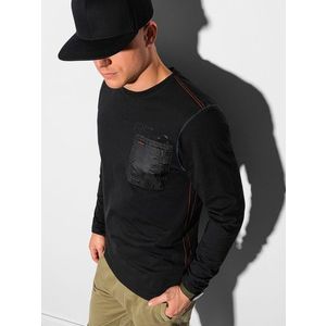 Štýlové tričko v čiernej farbe L130 vyobraziť