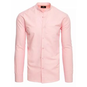 Elegantná ružová košeľa s dlhým rukávom vyobraziť