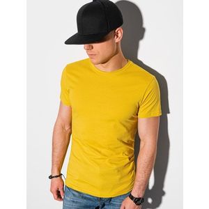 Jednoduché tričko v žltom prevedení S1370 vyobraziť