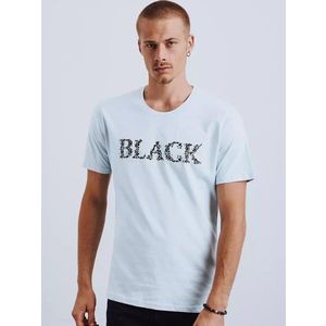 Štýlové svetlo nebesky-modré tričko Black vyobraziť