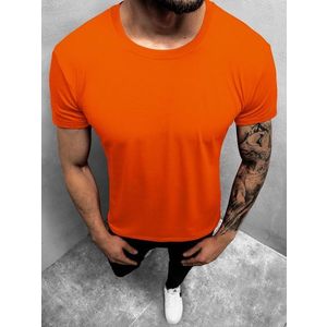 Jednoduché pomarančové tričko JS/712005/32Z vyobraziť