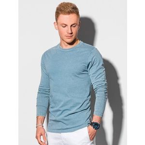 Svetlo-modré štýlové tričko s dlhým rukávom L131 vyobraziť