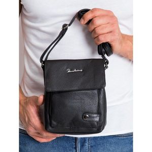 Small black leather men´s handbag vyobraziť