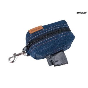 Amiplay Denim Waste Bags Dispenser Navy Blue vyobraziť