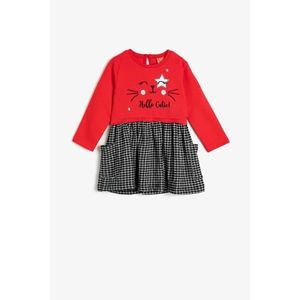 Koton Girl Red Square Dress vyobraziť