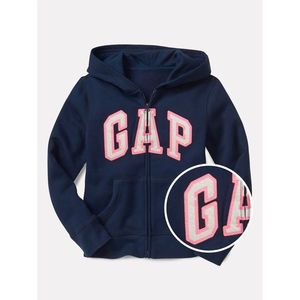 GAP Children's Sweatshirt Zip Hoodie Logo vyobraziť
