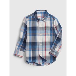 GAP Dětská košile print poplin shirt vyobraziť