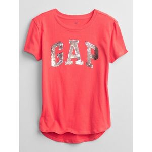 GAP Dětské tričko Logo flippy sequin t-shirt vyobraziť