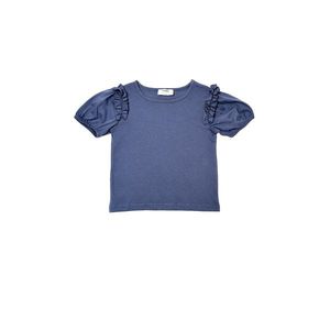 Trendyol Indigo Frill Detailed Girl Knitted T-Shirt vyobraziť