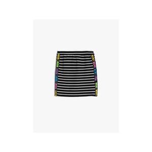 Koton Black Striped Girl Skirt vyobraziť