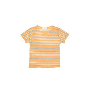 Trendyol Mustard Striped Corduroy Girl Knitted T-Shirt vyobraziť