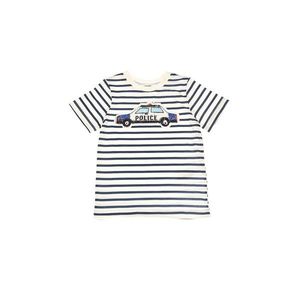 Trendyol White Striped Sequin Embroidered Boy Knitted T-Shirt vyobraziť