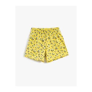 Koton Girl's Yellow Patterned Shorts & Bermuda vyobraziť