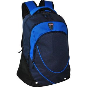 Semiline Unisex's Backpack 4663-7 Navy Blue/Black vyobraziť