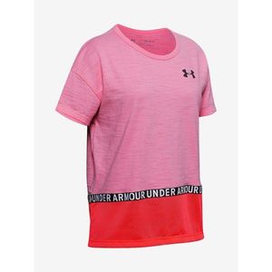 Under Armour Charged Cotton Taped SS T-Shirt-PNK T-Shirt vyobraziť