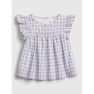 GAP Dětský top est gingham fl vyobraziť